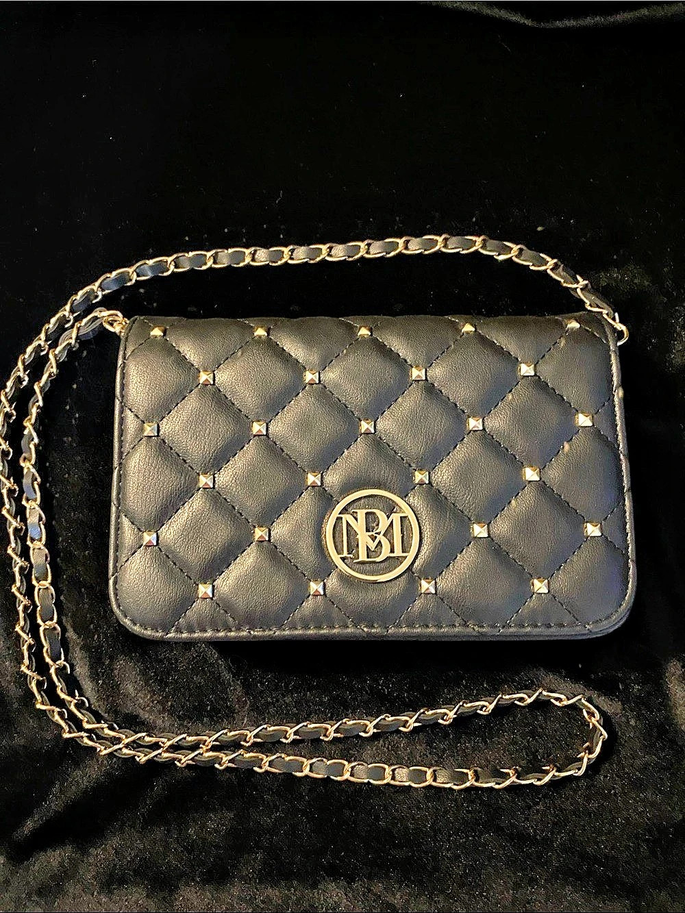 Studio Badgley Mischa Quilted Crossbody in Black